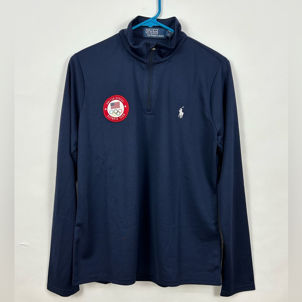 Ralph Lauren Team USA Olympic 1/4 Zip Long Sleeve Shirt - Paris 2024 - NWT